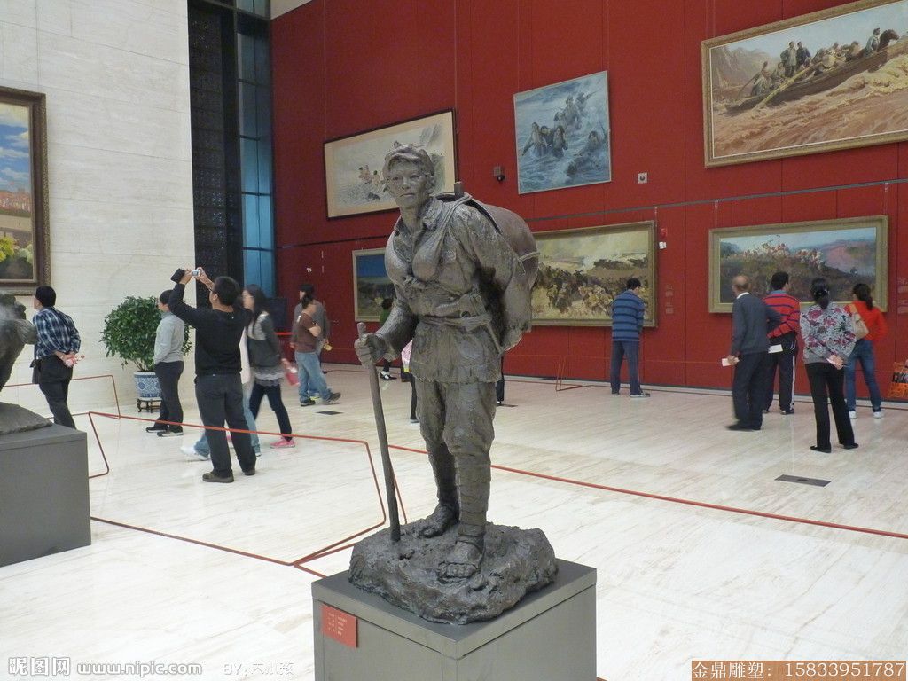 博物馆人物雕塑摆件 铜雕制作