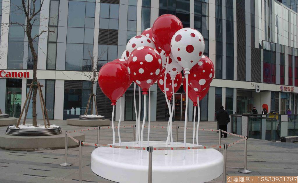 不锈钢仿真气球雕塑 商城雕塑摆件